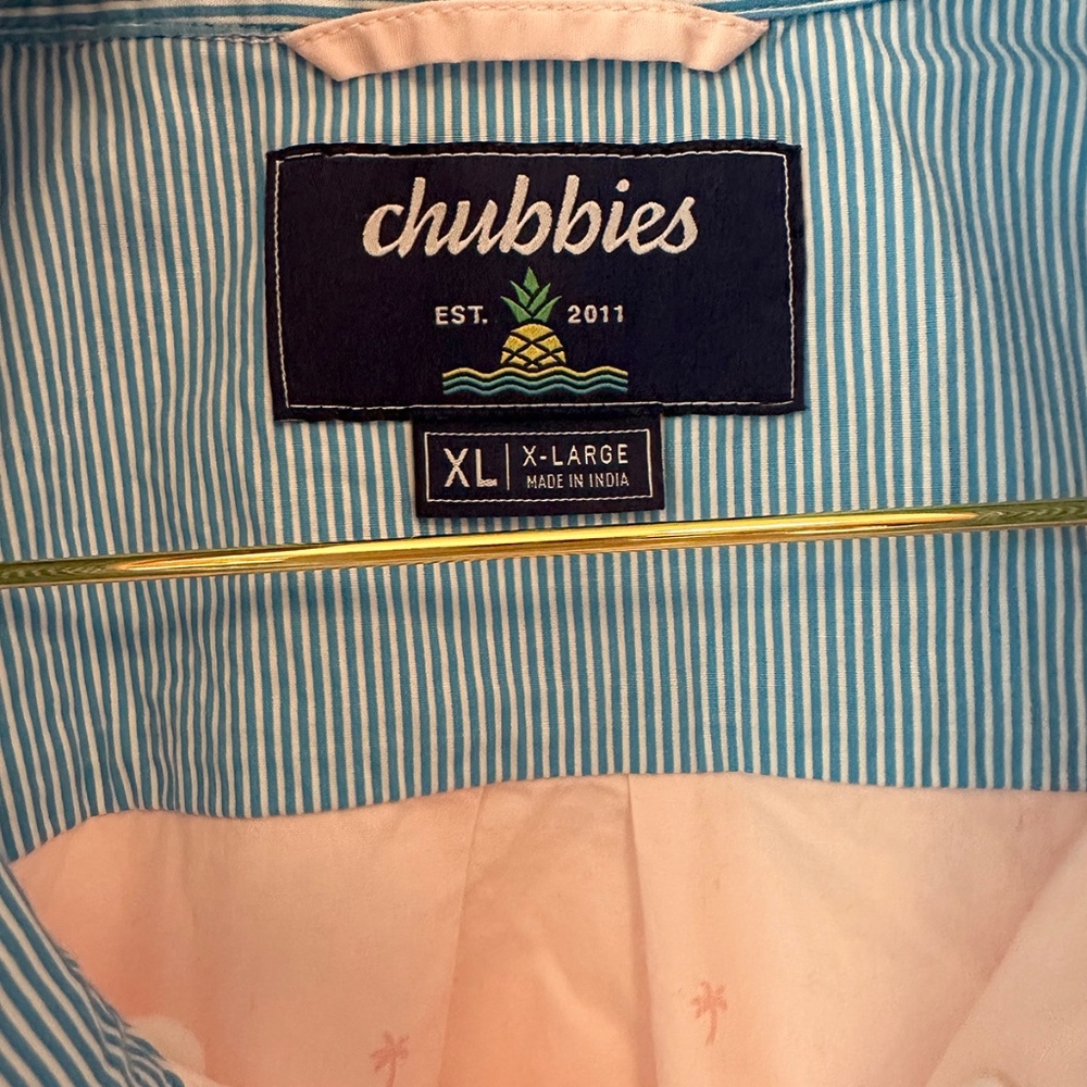 Chubbies "Friday Shirt" Pink Palm Tree - Picture 3 of 4